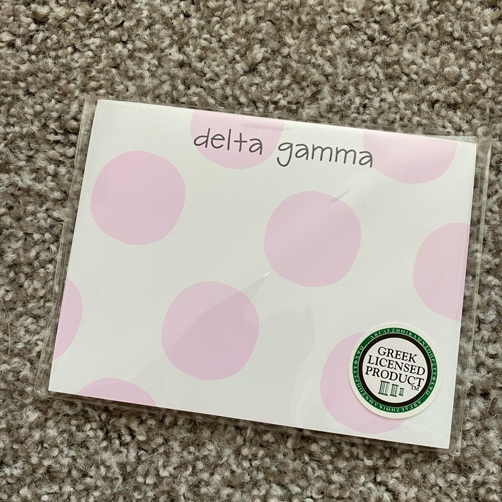 DG Delta Gamma Notepad